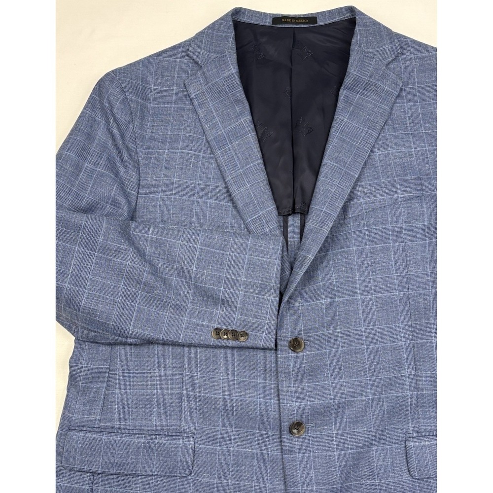 Jos A Bank X San Ildefonso Fabric Wool/Linen/Silk Unstructured Sport Coat 48L